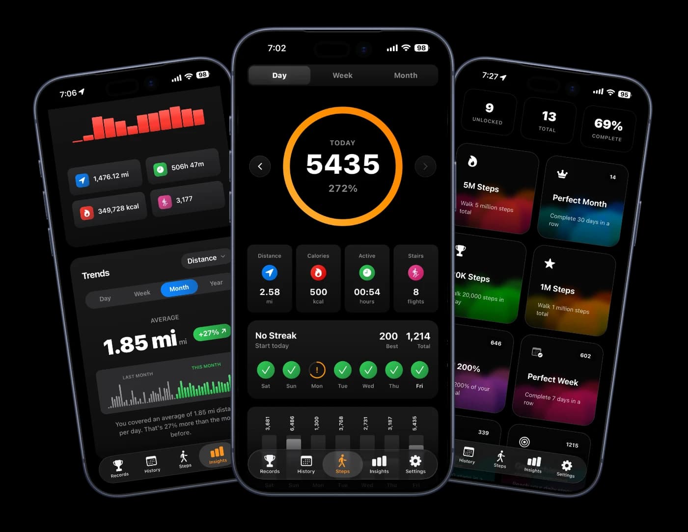 Steps App Screenshot